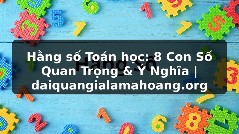 Hằng số Toán học: 8 Con Số Quan Trọng & Ý Nghĩa | daiquangialamahoang.org