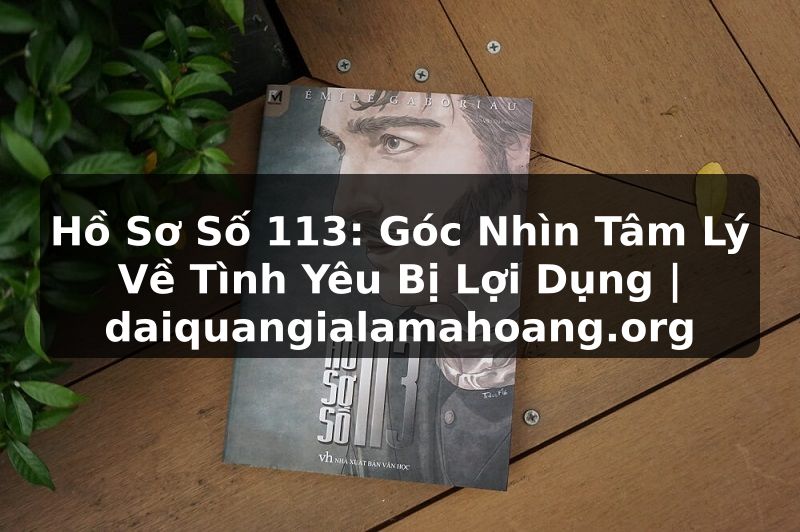 Hồ Sơ Số 113: Góc Nhìn Tâm Lý Về Tình Yêu Bị Lợi Dụng | daiquangialamahoang.org