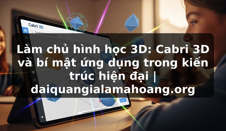 Làm chủ hình học 3D: Cabri 3D và bí mật ứng dụng trong kiến trúc hiện đại | daiquangialamahoang.org